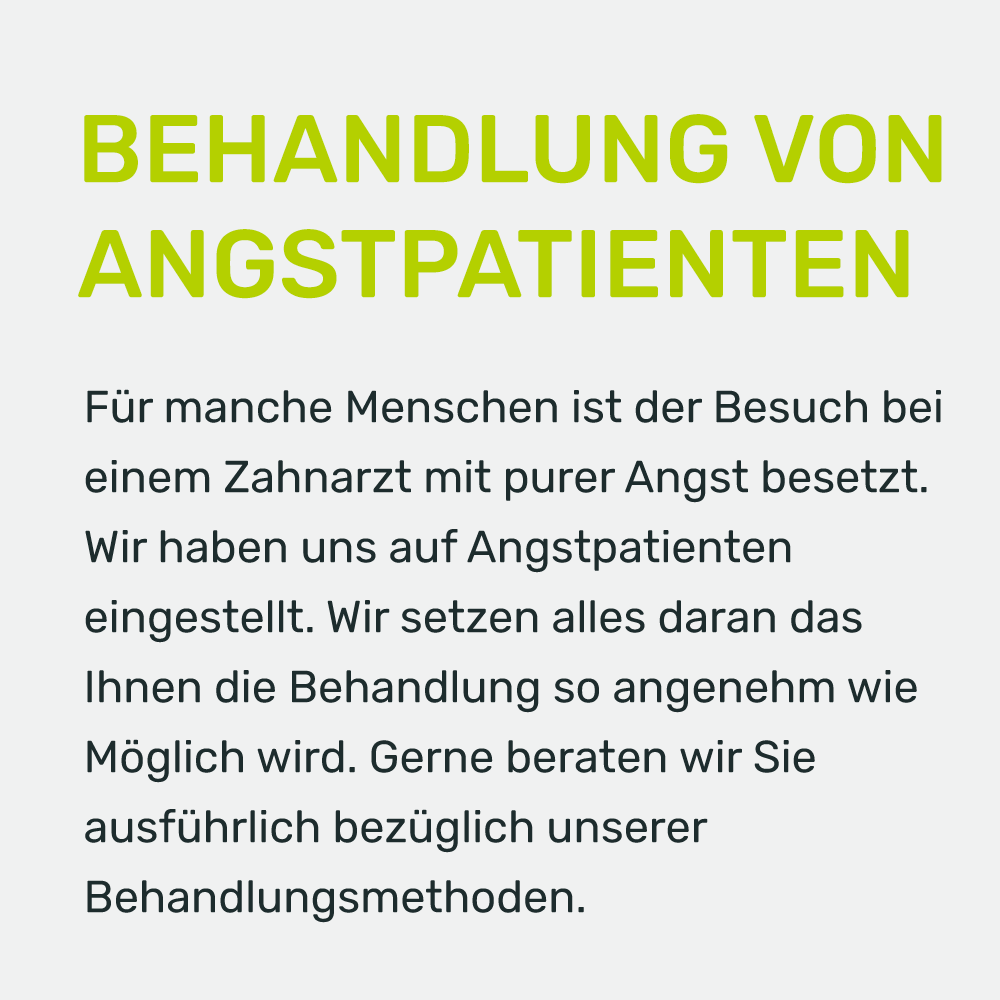 BEHANDLUNG VON ANGSTPATIENTEN